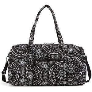 Black and White Vera Bradley Travel Duffle Bag